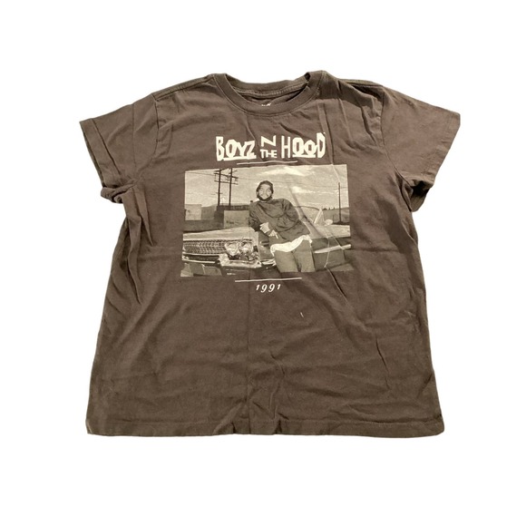 Pre-owned Great Condition Boyz N The Hood Short Sleeve Tee Shirt Charcoal Size S - Picture 2 of 4